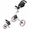 Chariot-manuel-bigmax-IQ+-blanc-rose-rue du golf Chariot-manuel-bigmax-IQ+-blanc-rose-rue du golf