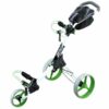 Chariot-manuel-bigmax-IQ+-blanc-vert-rue du golf Chariot-manuel-bigmax-IQ+-blanc-vert-rue du golf
