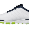 chaussures-skechers-elite-v3- blanc-marine-lime-profil-bis-rue du golf