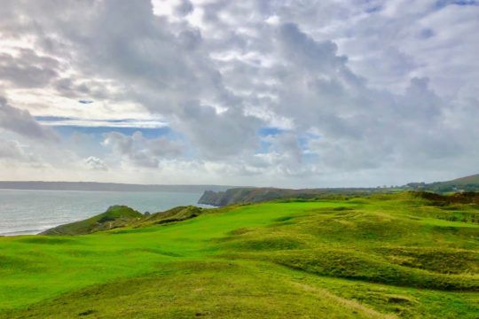 Rue du golf au Pays de galles