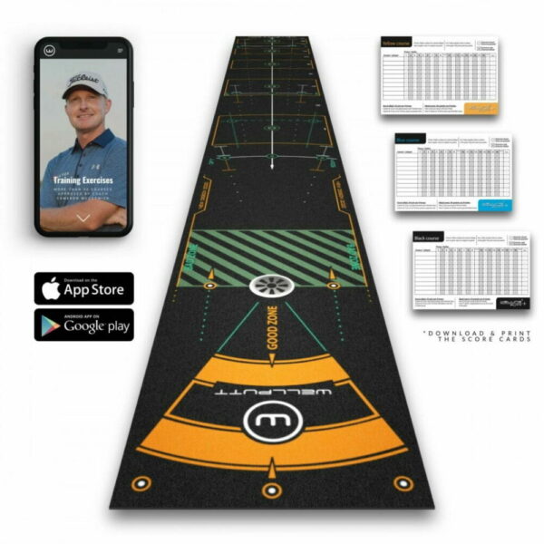 Tapis d'entrainement WellPutt Mat Premium 4M Tapis d'entrainement WellPutt Mat Premium 4M
