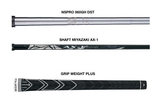 Shafts et grip serie de fers XXIO X-Eks