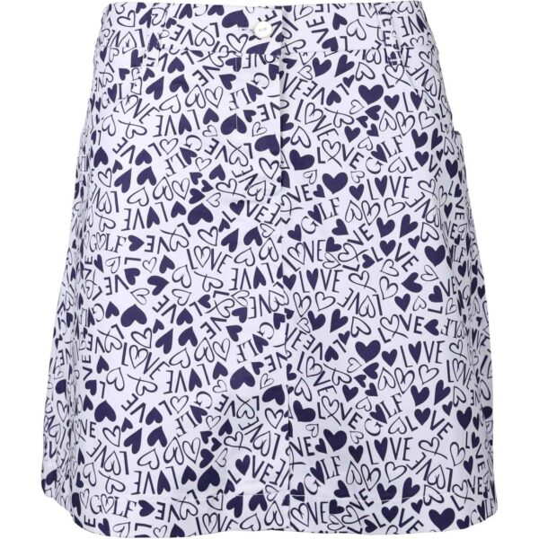 Jupe Girls Golf Hearts & Blue Love Jupe Girls Golf Hearts & Blue Love