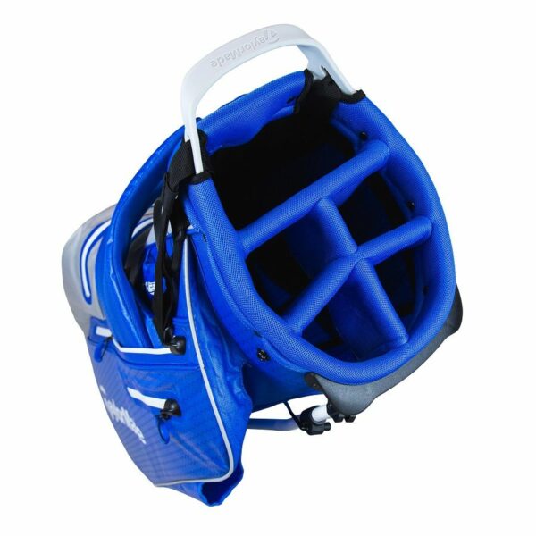 Sac trépied Taylormade Flextech Waterproof Royal Silver dessus