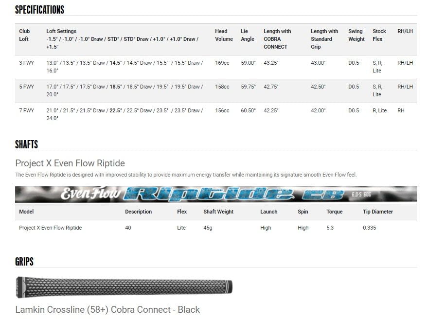 Specs Bois de parcours Cobra Radspeed Draw