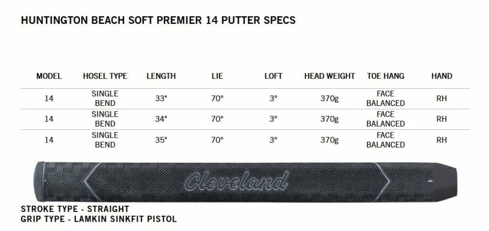 putter Cleveland Huntington Beach Soft Premier 14