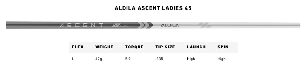 Shaft bois Taylormade Stealth femme