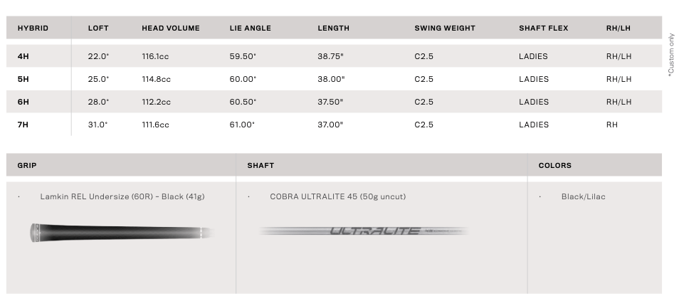 Specs Hybride Cobra Air-X femme