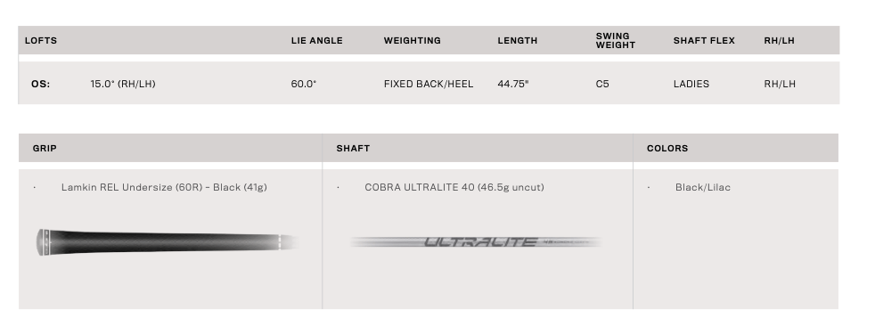 Specs Cobra Driver Cobra Air-X Femme