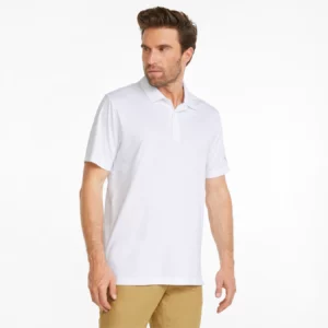 polo de golf Puma Gamer Blanc