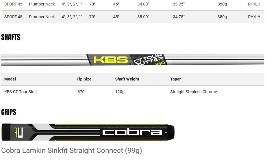 Cobra King Sport 45 