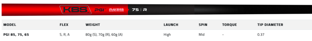 shafts fers Cobra Aerojet