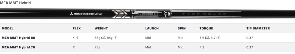 shaft hybride Cobra King Tec