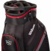 Sac chariot Wilson Lite Noir/Charbon/Rouge Sac chariot Wilson Lite Noir/Charbon/Rouge