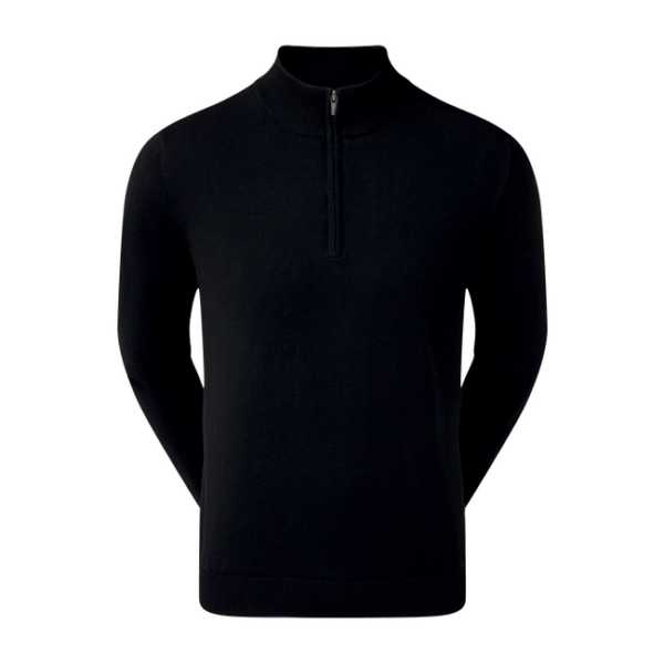 pull Footjoy mélange de laine 1/2 Zip