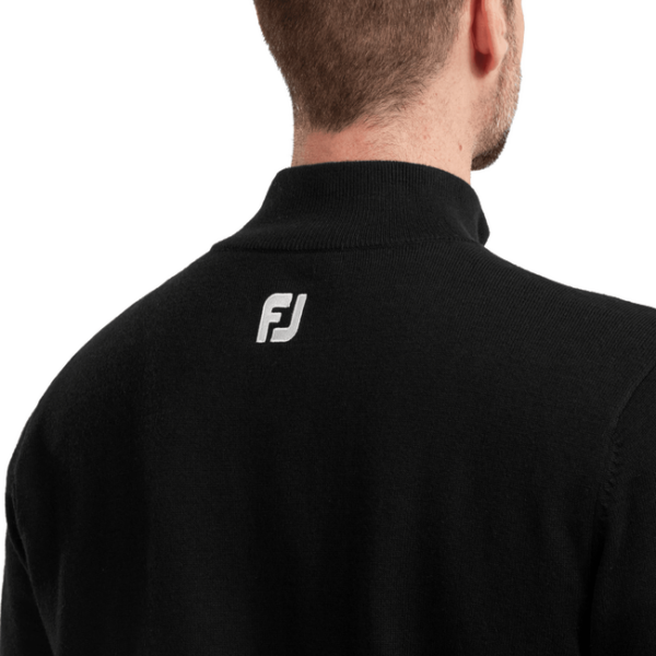 pull Footjoy mélange de laine 1/2 Zip