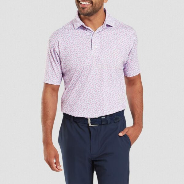 Polo Footjoy Floral Sketch Print Lisle