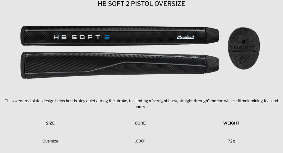 grip leveland HB SOFT 2 Black RETREVE